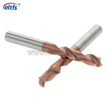 HRC60 CNC Tungsten Carbide Flat Bottom Twist Drill Bit for Steel